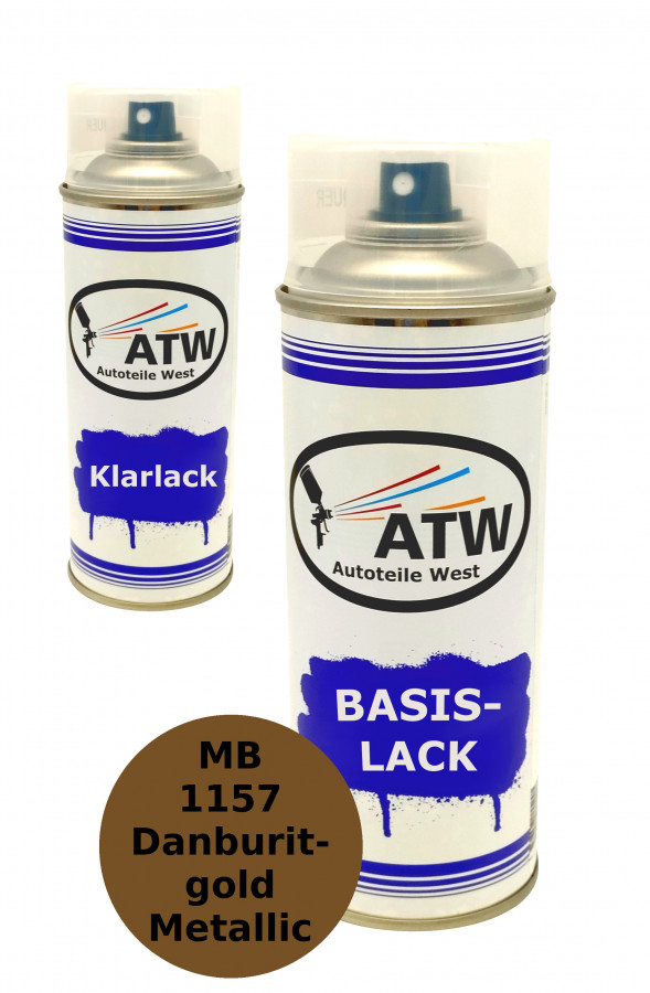 Autolack für MB 1157 Danburitgold Metallic +400ml Klarlack Set